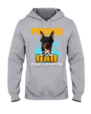 Doberman-Proud Dog Dad Hooded Sweatshirt tile