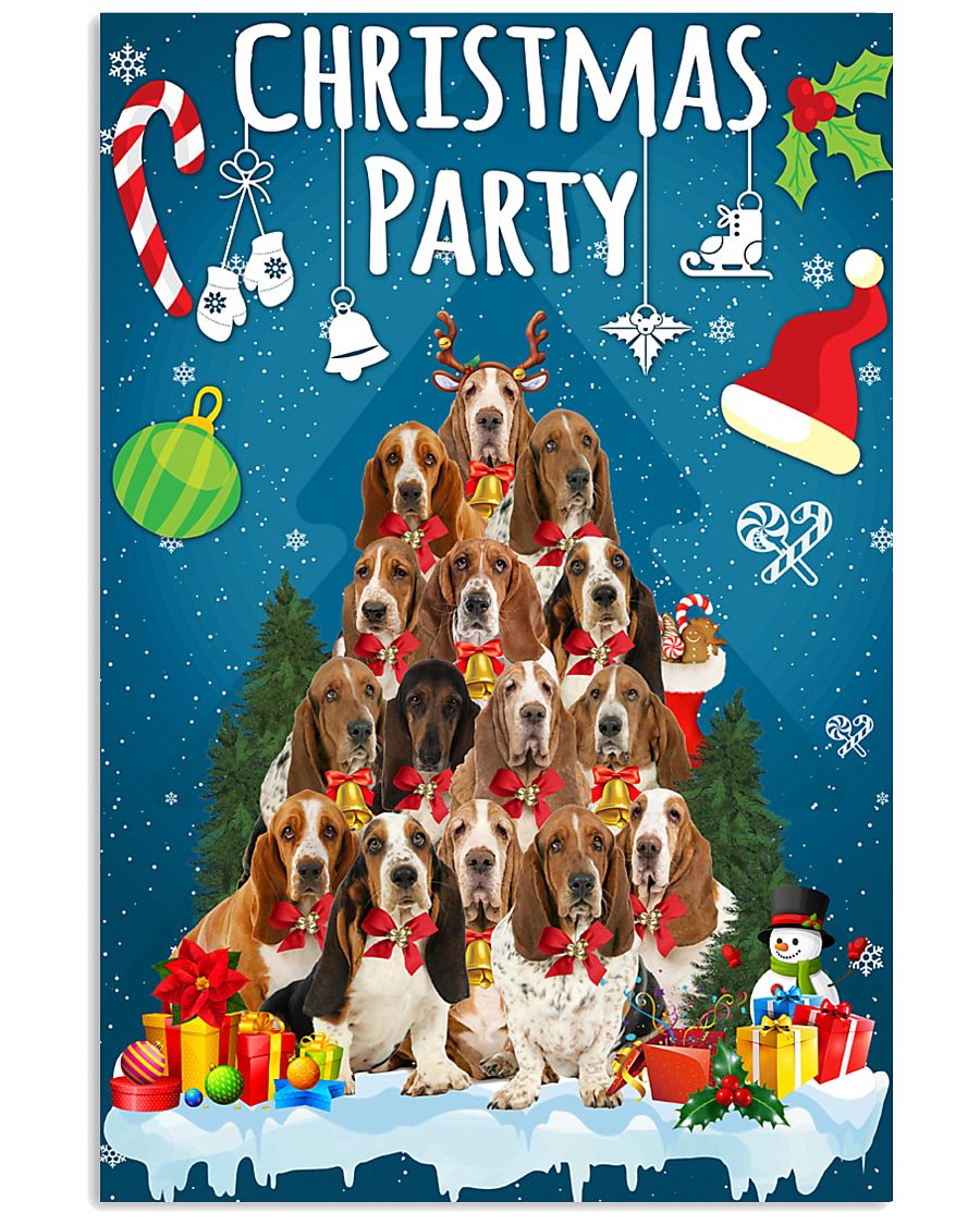 Basset Hound - Party 24x36 Poster