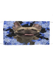 French Bulldog-03-Blue Mask Cloth face mask front