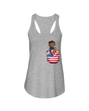 German Shepherd-Flag Pocket Ladies Flowy Tank tile