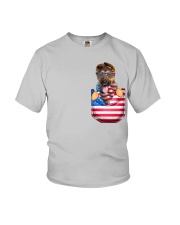 German Shepherd-Flag Pocket Youth T-Shirt tile