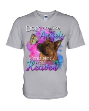 German Shepherd-02-From Heaven V-Neck T-Shirt tile