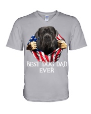 Cane Corso-Dog Flag-Dad V-Neck T-Shirt tile