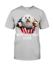 Bichon Frise-Dog Flag-Dad Classic T-Shirt tile