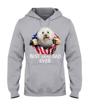 Bichon Frise-Dog Flag-Dad Hooded Sweatshirt tile