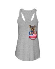 Yorkshire Terrier-Flag Pocket Ladies Flowy Tank tile