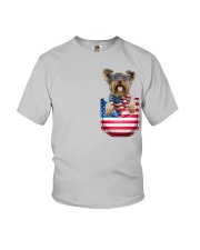 Yorkshire Terrier-Flag Pocket Youth T-Shirt tile