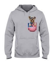 Yorkshire Terrier-Flag Pocket Hooded Sweatshirt tile
