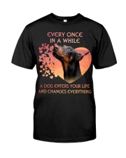 Doberman-Enters Your Life Classic T-Shirt front