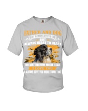 Border Collie-Father And Dog Youth T-Shirt tile