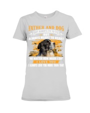 Border Collie-Father And Dog Premium Fit Ladies Tee tile
