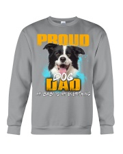 Border Collie-Proud Dog Dad Crewneck Sweatshirt tile