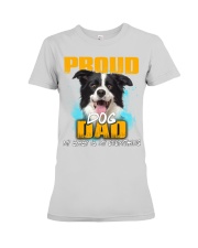 Border Collie-Proud Dog Dad Premium Fit Ladies Tee tile