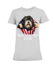 Tibetan Terrier-Dog Flag-Dad Premium Fit Ladies Tee tile
