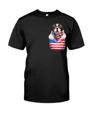 St Bernard-Flag Pocket Classic T-Shirt front