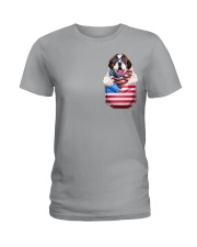St Bernard-Flag Pocket Ladies T-Shirt tile