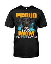 Labrador-Proud Dog Mom Classic T-Shirt front