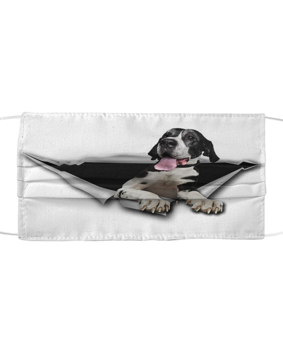 Great Dane-Face Mask-Torn Cloth face mask