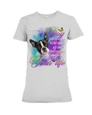 Boston Terrier-Bless You Premium Fit Ladies Tee tile