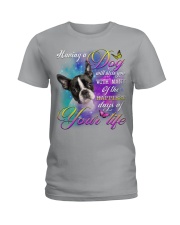 Boston Terrier-Bless You Ladies T-Shirt tile