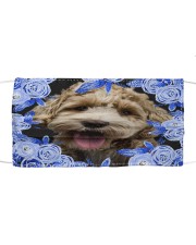 Labradoodle-Blue Mask Cloth face mask front