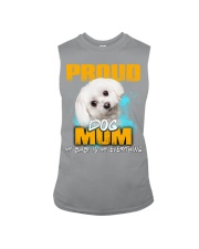Maltese-02-Proud Dog Mom Sleeveless Tee tile