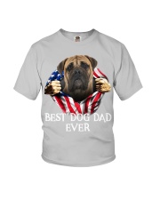 Bullmastiff-Dog Flag-Dad Youth T-Shirt tile