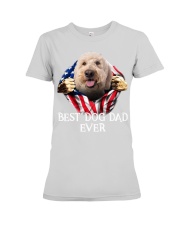 Goldendoodle-Dog Flag-Dad Premium Fit Ladies Tee tile