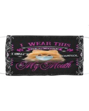 Pomeranian-My Mouth Cloth face mask front