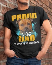 Staffordshire Bull Terrier-Proud Dog Dad Classic T-Shirt apparel-classic-tshirt-lifestyle-26