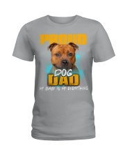 Staffordshire Bull Terrier-Proud Dog Dad Ladies T-Shirt tile