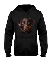 Labrador-Chocolate - Only Face Hooded Sweatshirt thumbnail