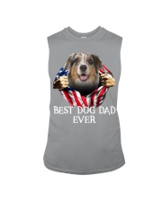 Australian Shepherd-Dog Flag-Dad Sleeveless Tee tile