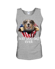 Australian Shepherd-Dog Flag-Dad Unisex Tank tile