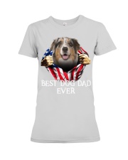 Australian Shepherd-Dog Flag-Dad Premium Fit Ladies Tee tile