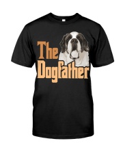 St Bernard-The Dogfather Classic T-Shirt front