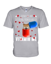 Shiba Inu-Vitamin Me V-Neck T-Shirt tile