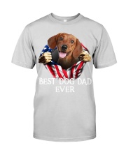 Dachshund-02-Dog Flag-Dad Premium Fit Mens Tee tile