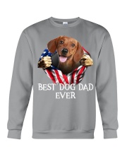 Dachshund-02-Dog Flag-Dad Crewneck Sweatshirt tile