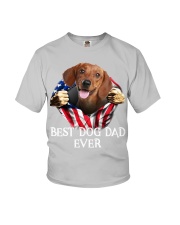 Dachshund-02-Dog Flag-Dad Youth T-Shirt tile