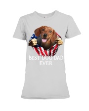 Dachshund-02-Dog Flag-Dad Premium Fit Ladies Tee tile
