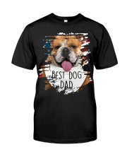 English Bulldog-Best Dog Dad Classic T-Shirt front