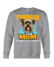 Yorkshire Terrier-Proud Dog Mom Crewneck Sweatshirt tile