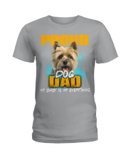 Cairn Terrier-Proud Dog Dad Ladies T-Shirt tile