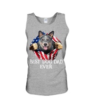 Australian Cattle-Dog Flag-Dad Unisex Tank tile