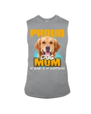 Golden Retriever-Proud Dog Mom Sleeveless Tee tile