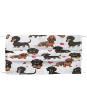 Dachshund-Face Mask-Heart Cloth face mask front