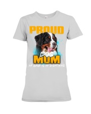 Bernese Mountain-Proud Dog Mom Premium Fit Ladies Tee tile