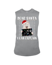 Samoyed-Dear Santa Sleeveless Tee tile