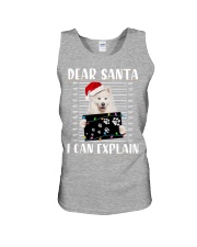 Samoyed-Dear Santa Unisex Tank tile